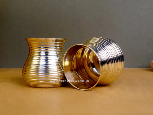 Glass Ring Type - Bronze - Set of 2.