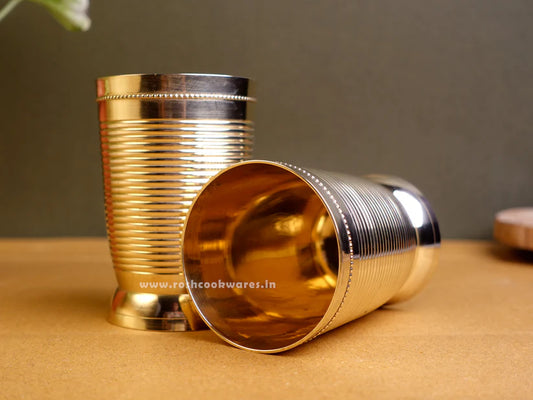 Glass Ring Type Tall - Bronze - Set of 2.