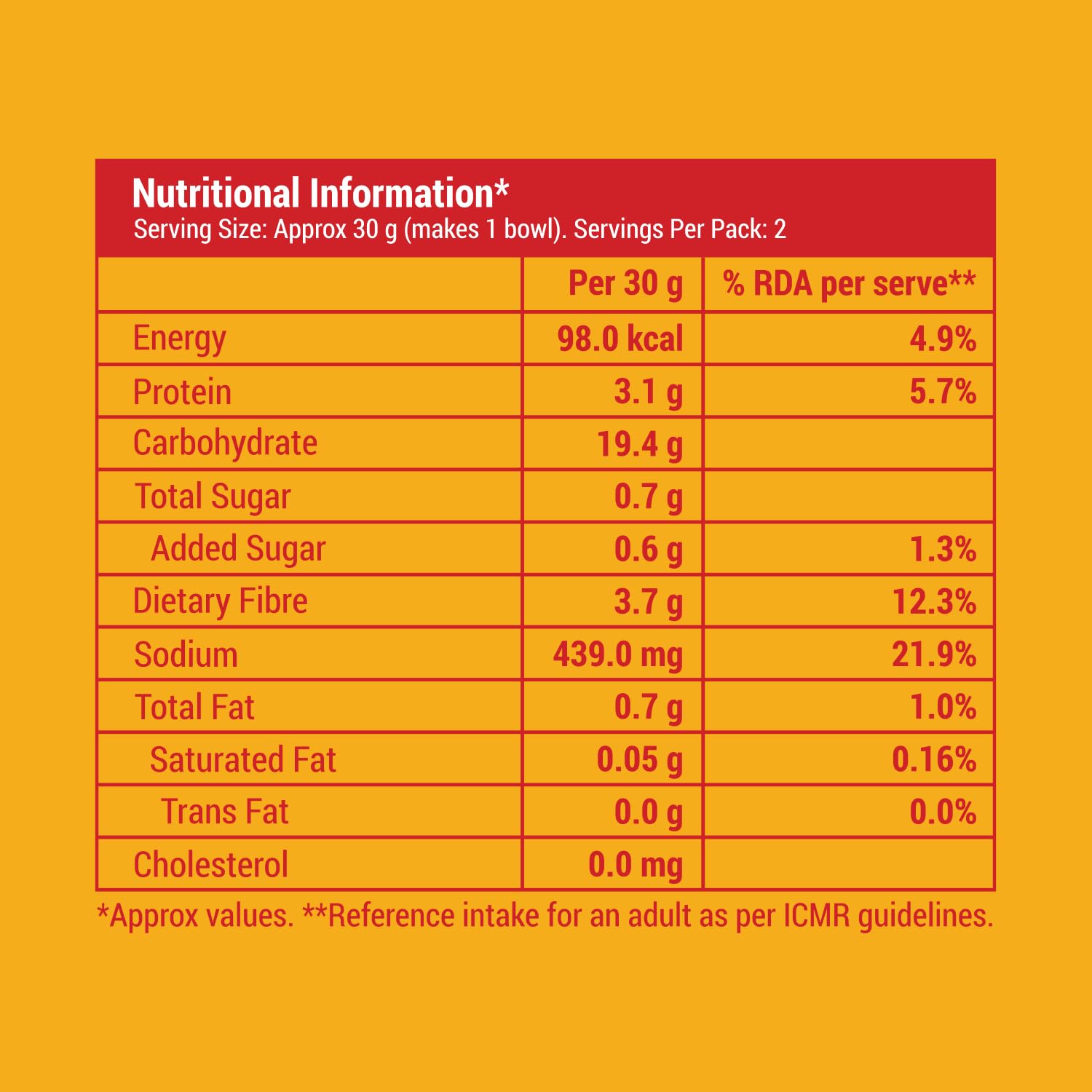 No Maida, No MSG Instant Noodles | Magic Masala | Not Fried, Millet Noodles, 4 X 57 g