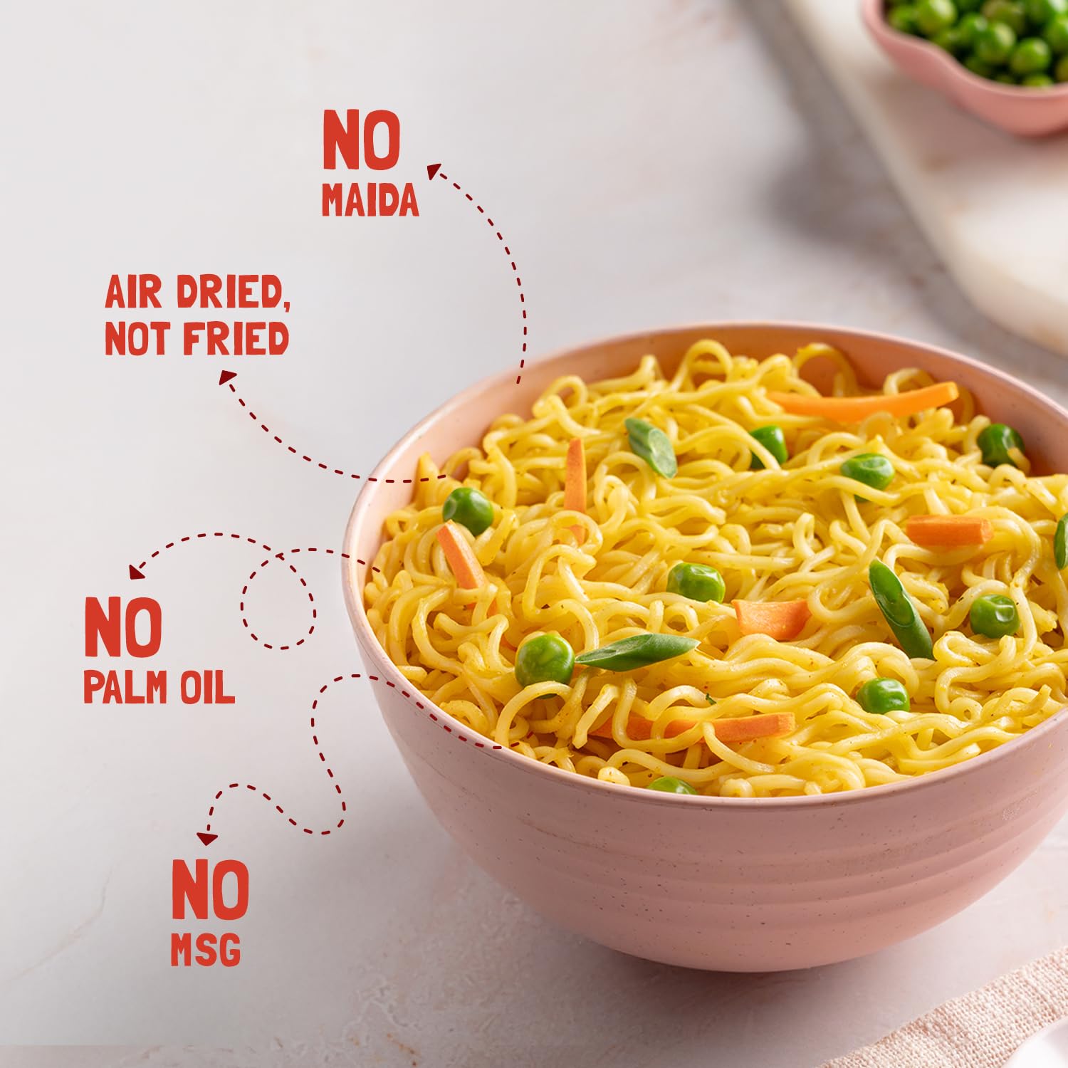 No Maida, No MSG Instant Noodles | Magic Masala | Not Fried, Millet Noodles, 4 X 57 g