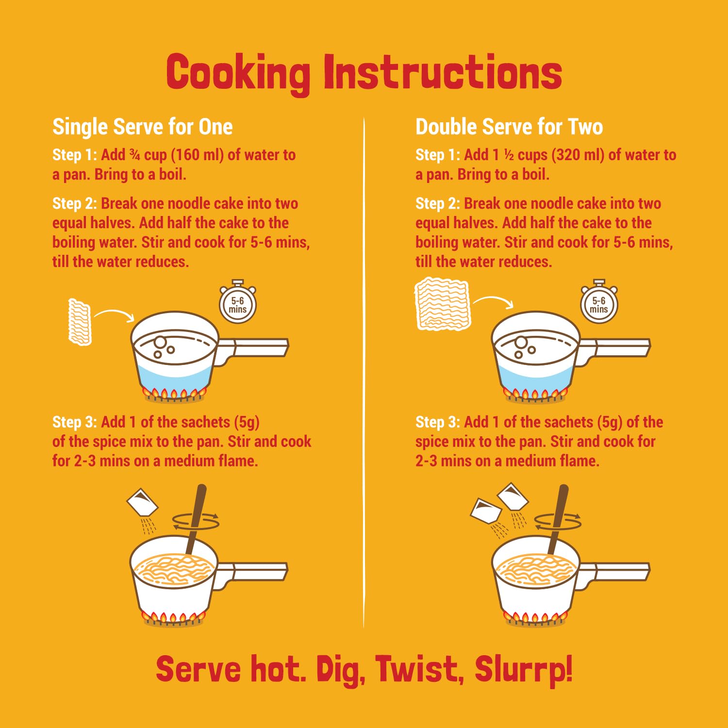 No Maida, No MSG Instant Noodles | Magic Masala | Not Fried, Millet Noodles, 4 X 57 g