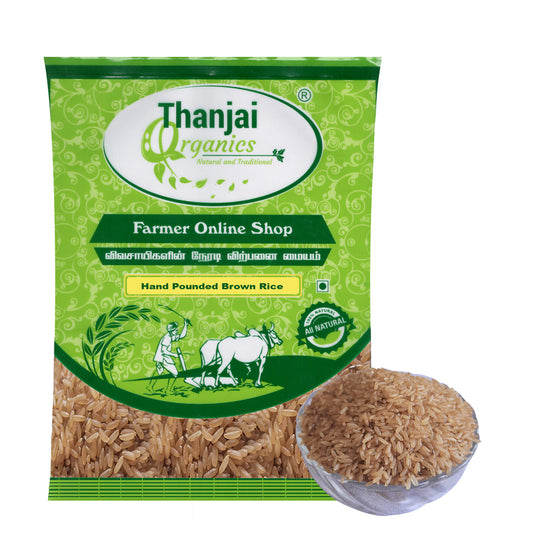 Hand Pounded Brown Rice/ Kaikuthal Arisi