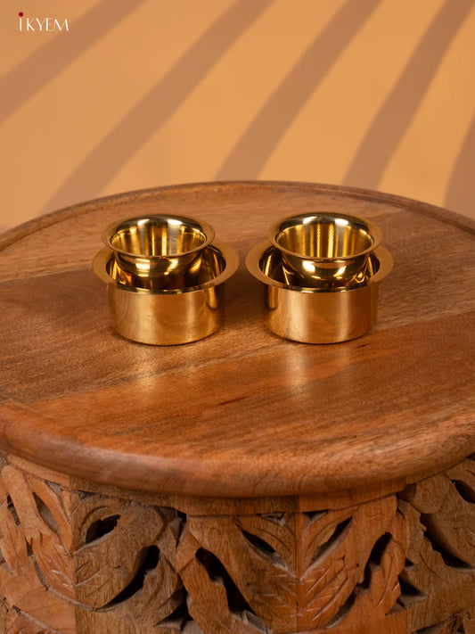 Brass Dabara Set of 2 - KK26128