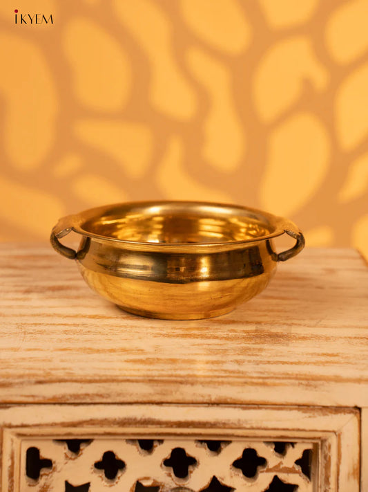 Brass Urli - Plain 6 inch - KK26130