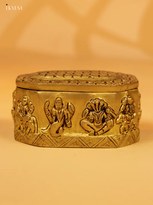 Brass Navagraha Box - KK26211