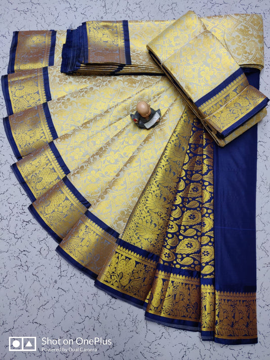 Kancheepuram Semisilk Wedding Sarees Collection