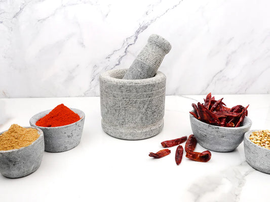 Mortar and Pestal - Bowl - Black Stone - Large