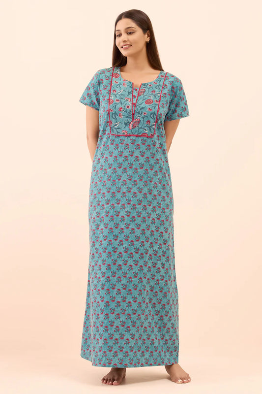 Floral Printed Nighty