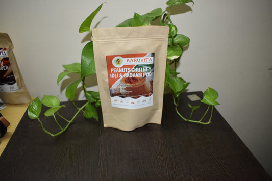 Peanuts Chutney Idly & Sadham Podi