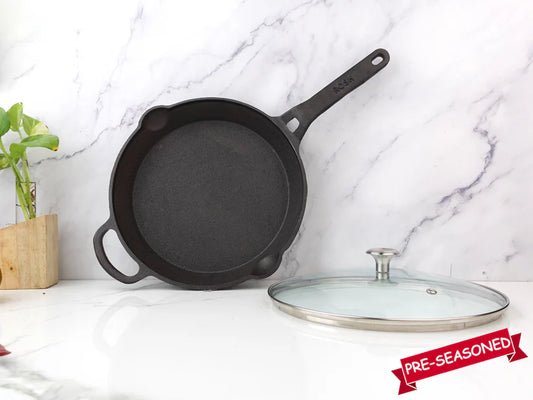 Skillet - With Lid - Elevated Handle - Rosh - Modern Style - With Lid.