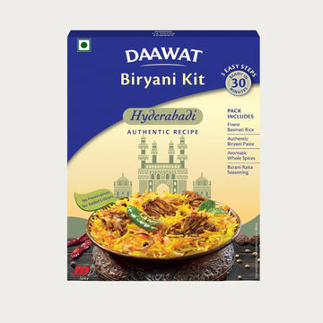 Daawat Biryani Kit Hyderabadi | Authentic Recipe | Ready in 30 min | Ready to Cook | 334gm