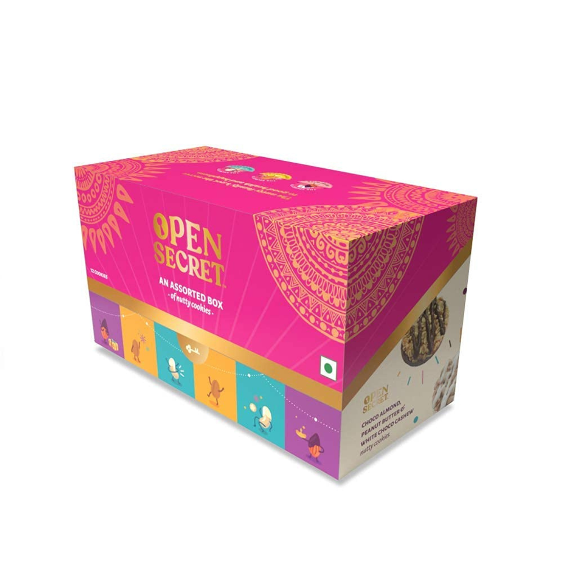 Open Secret Chocolate Celebration Gift Box | 12 cookies Pack | 150gm each