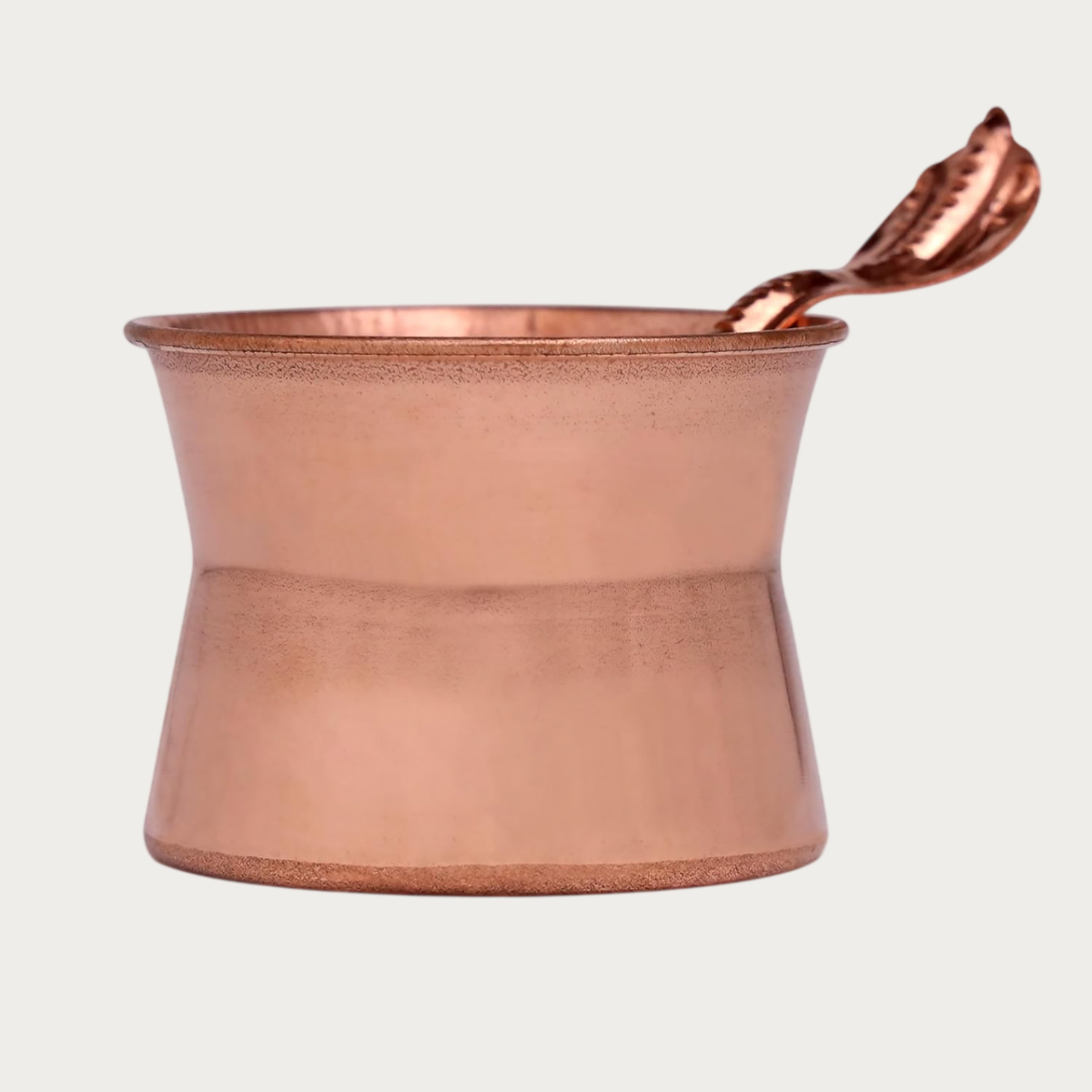 Copper Panchpatra & Spoon Set – 50g | Traditional Copper Vessel for Hawan, Aarti, and Religious Rituals | Puja Items for Temple & Home | for Home Mandir & Daily Pooja Use