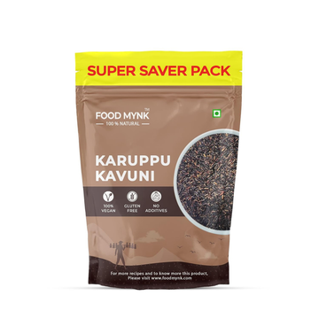 Karuppu Kavuni Rice | Black Rice | Diabetic Friendly Rice | Karuppu Kavuni Arisi | Forbidden Rice | Nalla Biyyam | Kaala Chawal | Emperor Rice (500 Gm)