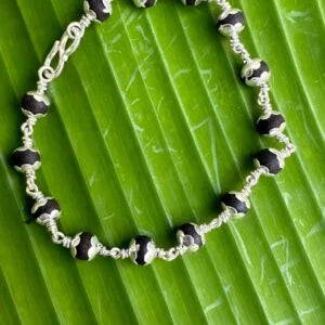 Karungali Silver Bracelet – 6mm
