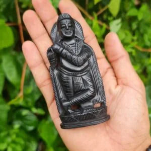 Karungali Krishna Statue 4 inch