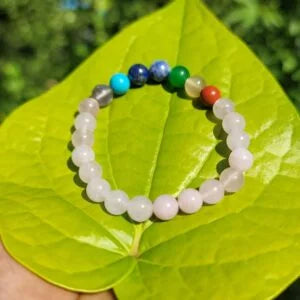 Rose Quartz + Chakra Bracelet