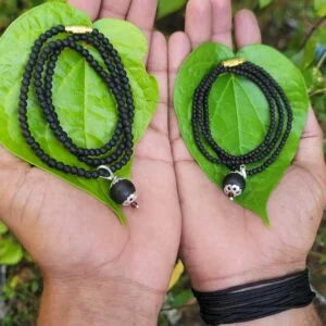 Karungali Mala For Children With 14 mm Dollar