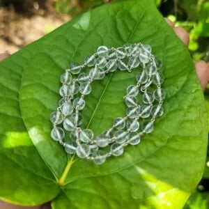 Spatika Mala Silver Without Cap – 8mm