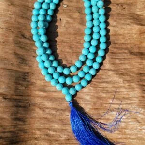 Turquoise Gemstone Mala 108 Pearls