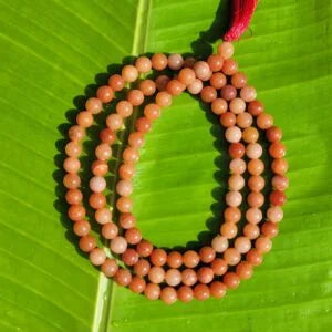Red Aventurine Gemstone Mala 108 Pearls