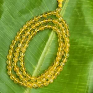 Citrine Gemstone Mala 108 Pearls