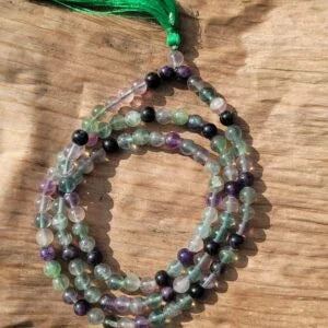 Multi Fluorite Gemstone Mala 108 Pearls