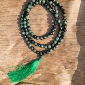 Kambaba Jasper Gemstone Mala 108 Pearls