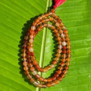 Carnelian Gemstone Mala 108 Pearls