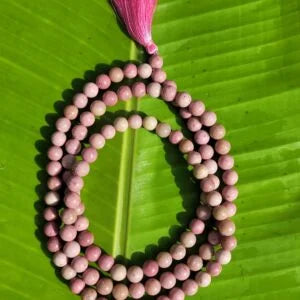 Rhodocrosite Gemstone Mala 108 Pearls
