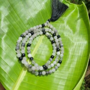 Rutile Gemstone Mala 108 Pearls