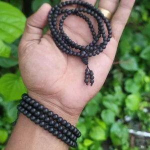 Karungali Malai – 6mm 108 beads in Elastic Band