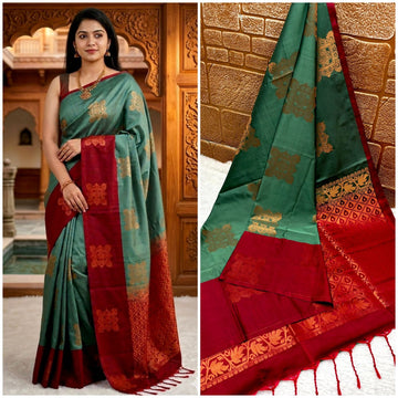 Kanchipuram Elite Silk Saree for Women | Premium Traditional Kanjivaram Silk | Rich Zari Border | Wedding & Festive Wear