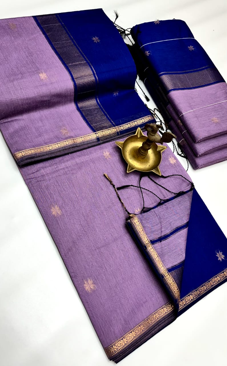 Maheshwari Silk Cotton Saree for Women | Lightweight Traditional Saree | Elegant Border | Daily & Festive Wear