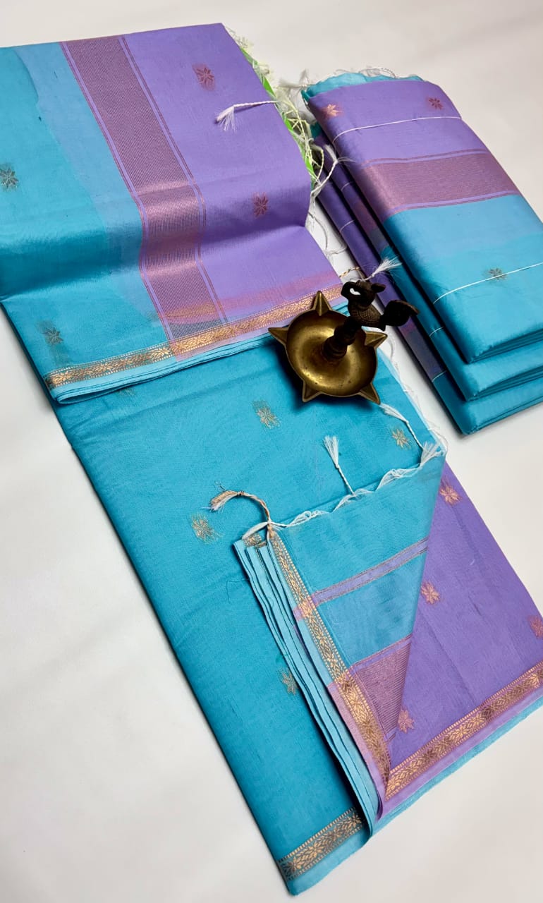 Maheshwari Silk Cotton Saree for Women | Lightweight Traditional Saree | Elegant Border | Daily & Festive Wear