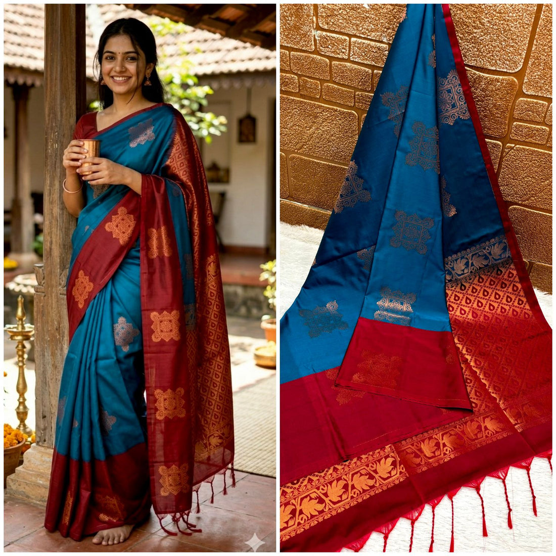 Kanchipuram Elite Silk Saree for Women | Premium Traditional Kanjivaram Silk | Rich Zari Border | Wedding & Festive Wear
