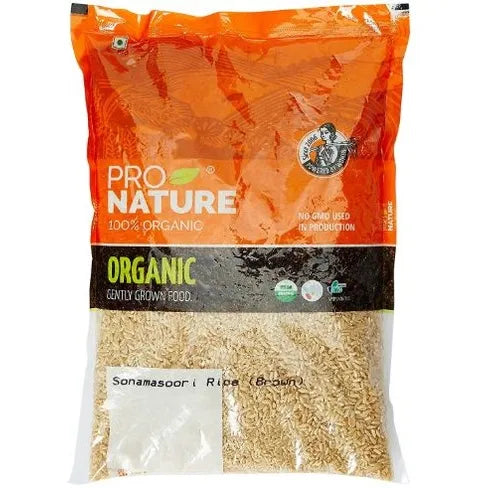 Pro Nature Organic Brown Sonamasoori Rice