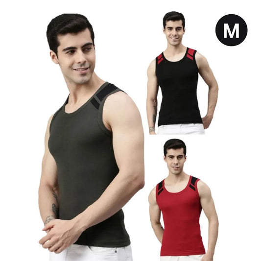 Lux Cozi Combed Cotton Men's Gym Vest - 85 cm | High Moisture Absorbency