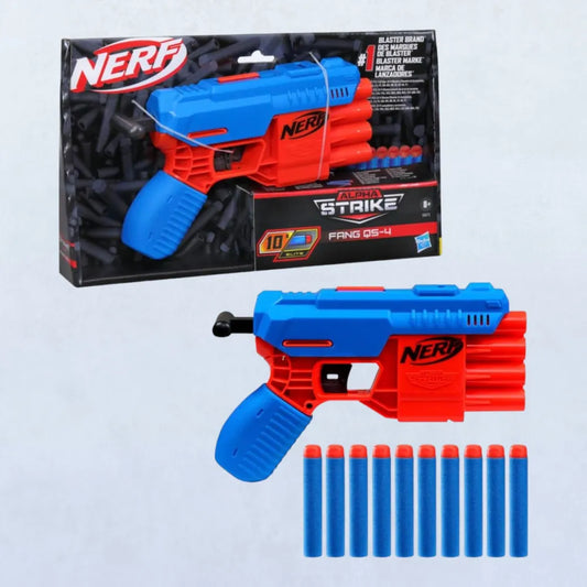 Nerf Alpha Strike Fang QS-4 Blaster with 10 Elite Darts