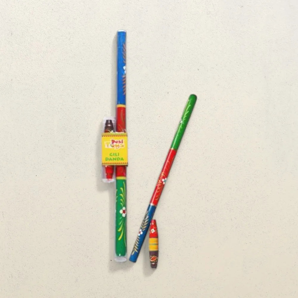 Desi Toys Gilli Danda Set - Traditional Outdoor Game for Children