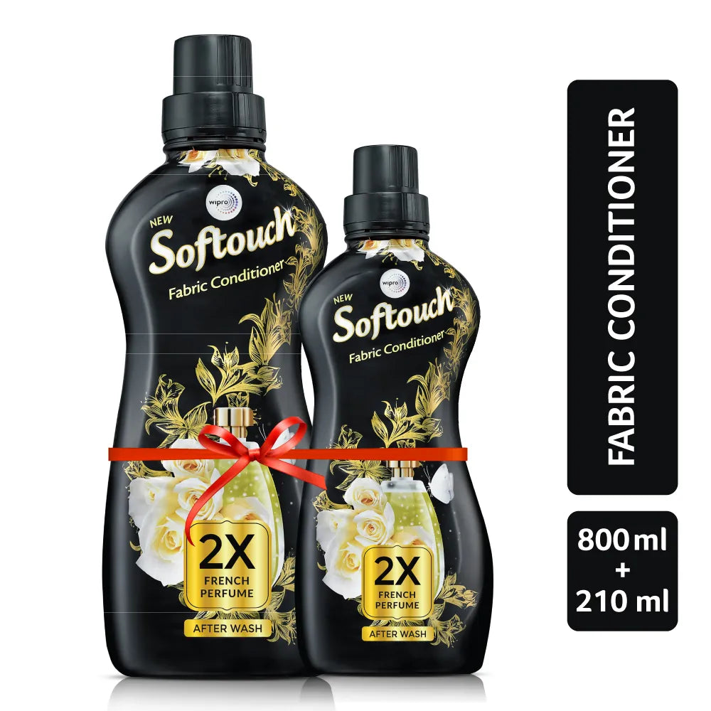 Softouch 2X French Perfume After Wash Liquid Fabric Conditioner With French Rose and Jasmine