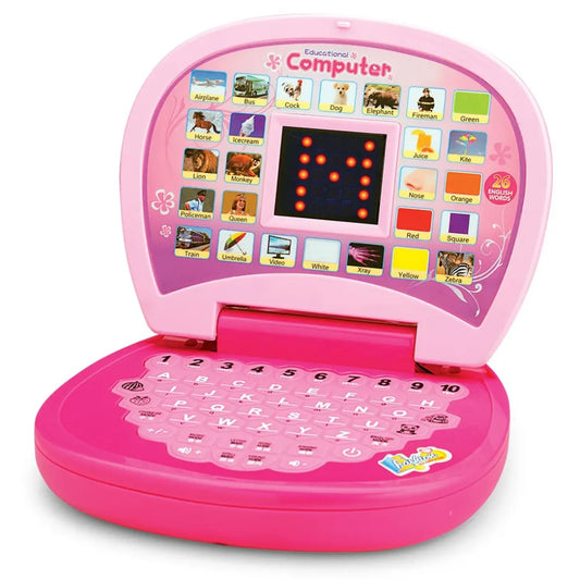Wembley Kids Computer Toy Baby Laptops For Kids 6 Years Educational Toy With Sound And Music - Pink