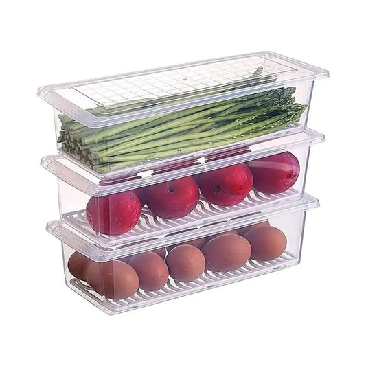 New Dawn Set Of 4 Food Container Freeze Storage Box Container -Versatile & Durable Fridge Organiser