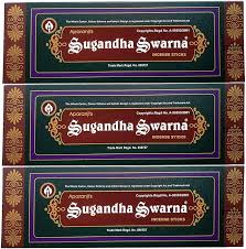 Aparanji Sugandha Swarna Incense Sticks - 110 Gms | Agarbatti/ Agarbathi for Pooja