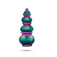 Lakshmi Kubera Pot Set - 9.5 x 4 Inches