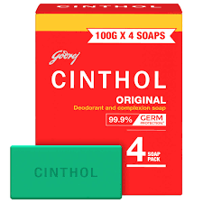 Cinthol Original Bathing Soap 4 x 100 g