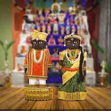 Marapachi Bommai - 6 x 2.75 Inch | Marapachi Doll/ Kolu Bommai/ Decorative Doll/ Wood Sculpture for Home