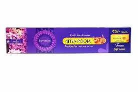 Ambica Nitya Pooja Lavendar Incense Sticks - 85 Gms | Agarbathi/ Agarbatti for Pooja