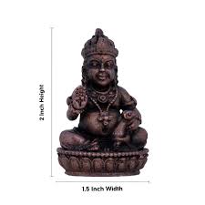 Kubera Statue - 2 x 1.5 Inches