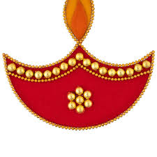 Rangoli Sticker | Velvet Muggu Sticker/ Diya Design Kolam Sticker for Pooja Room Decor